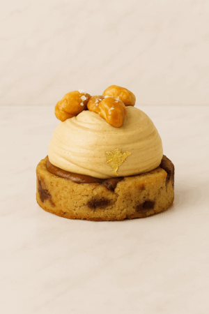 Cookie coeur caramel cacahuète